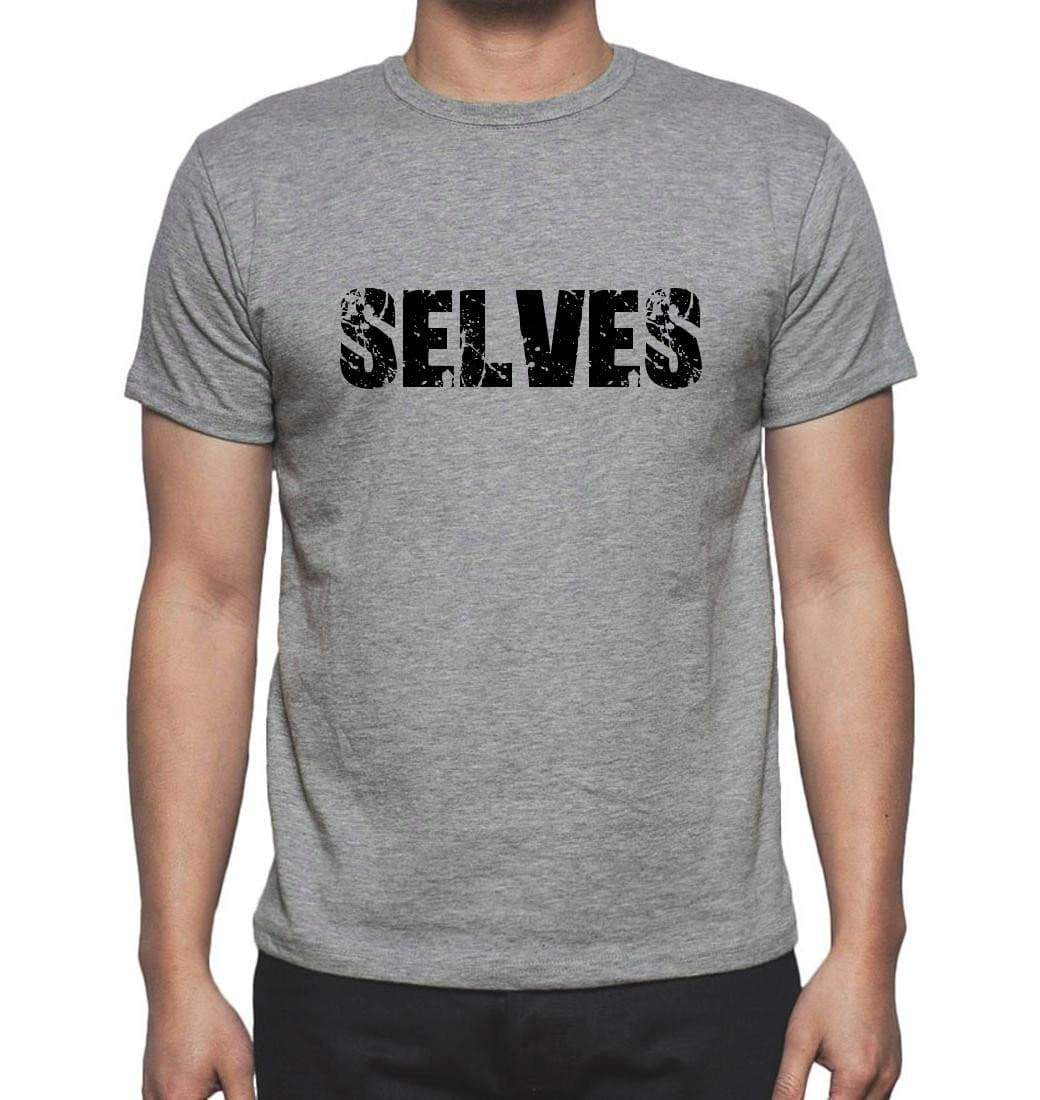 Selves Grey Mens Short Sleeve Round Neck T-Shirt 00018 - Grey / S - Casual