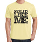 Solid Like Me Yellow Mens Short Sleeve Round Neck T-Shirt 00294 - Yellow / S - Casual
