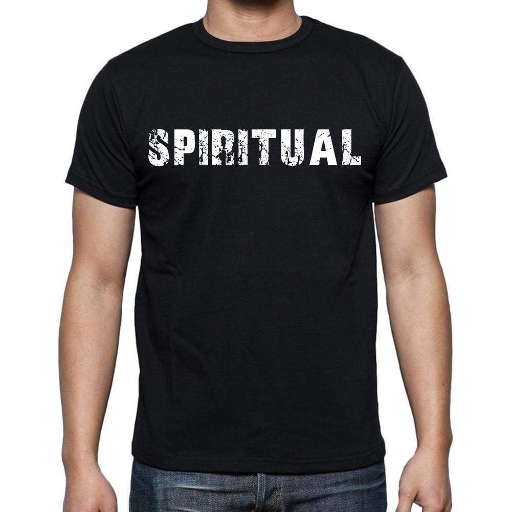 Spiritual Mens Short Sleeve Round Neck T-Shirt Black T-Shirt En