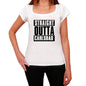 Straight Outta Carlsbad Womens Short Sleeve Round Neck T-Shirt 00026 - White / Xs - Casual