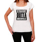 Straight Outta Greenville Womens Short Sleeve Round Neck T-Shirt 00026 - White / Xs - Casual