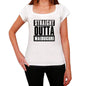 Straight Outta Maiduguri Womens Short Sleeve Round Neck T-Shirt 00026 - White / Xs - Casual