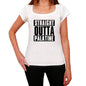 Straight Outta Palatine Womens Short Sleeve Round Neck T-Shirt 00026 - White / Xs - Casual