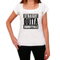 Straight Outta Sunnyvale Womens Short Sleeve Round Neck T-Shirt 00026 - White / Xs - Casual