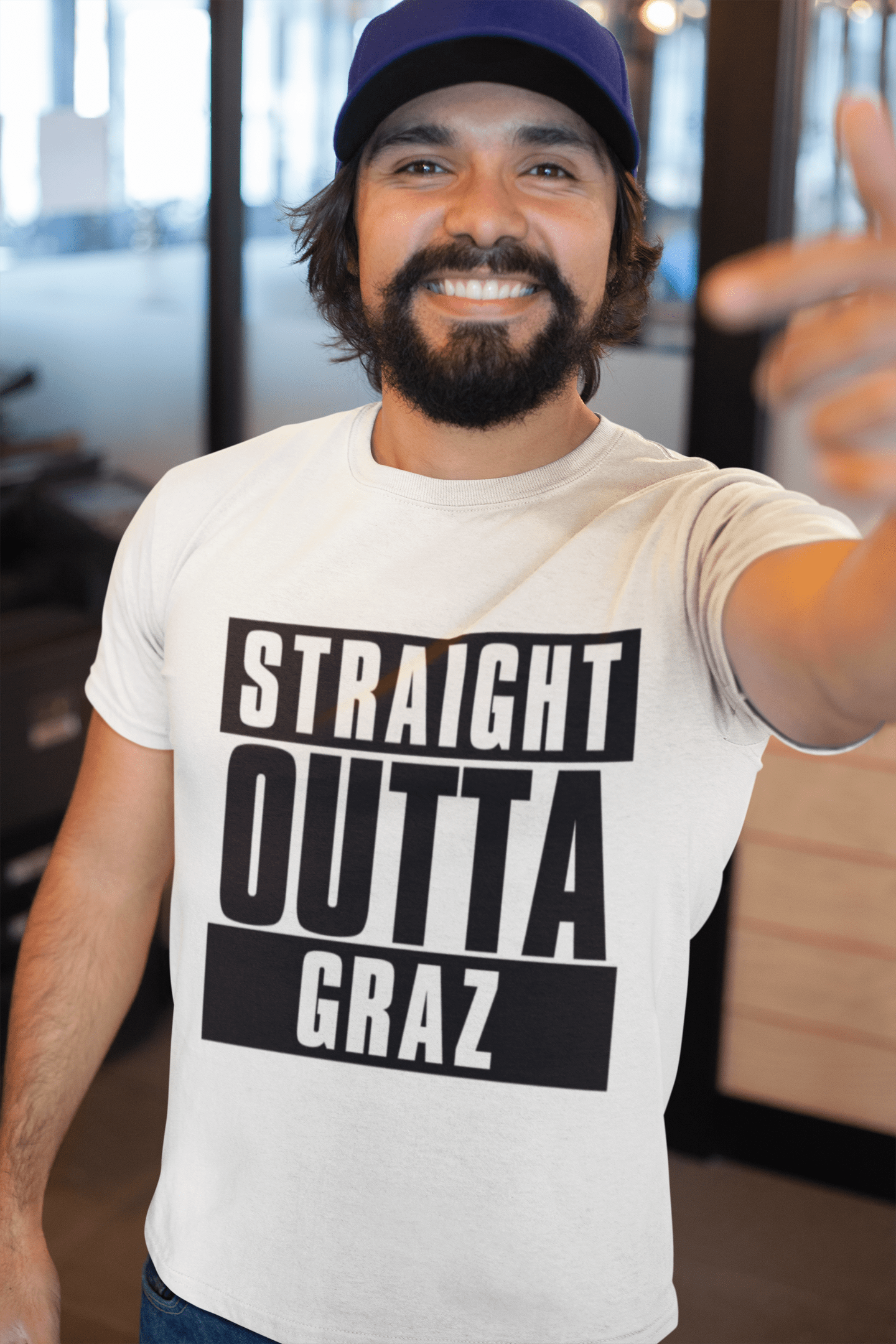 Straight Outta Graz, Homme manches courtes Col rond 00027