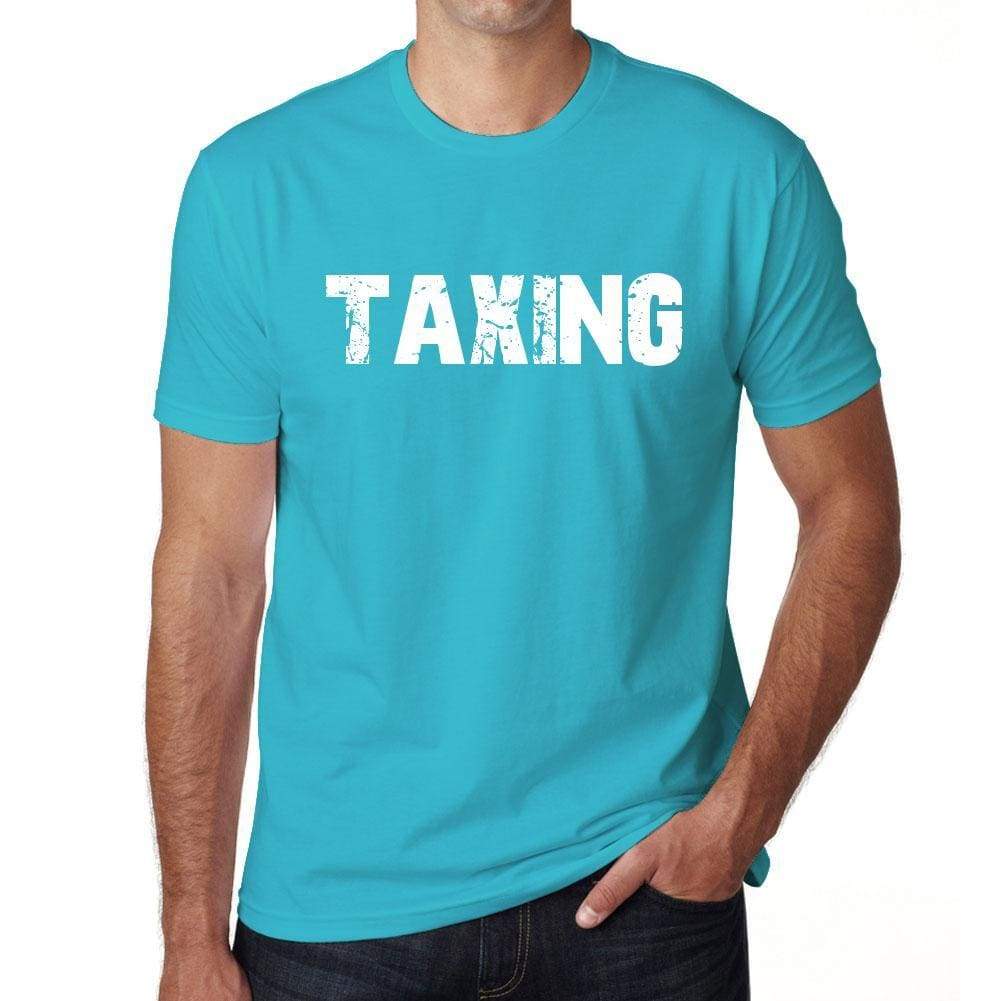 Taxing Mens Short Sleeve Round Neck T-Shirt 00020 - Blue / S - Casual