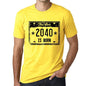 The Star 2040 Is Born Mens T-Shirt Yellow Birthday Gift 00456 - Yellow / Xs - Casual