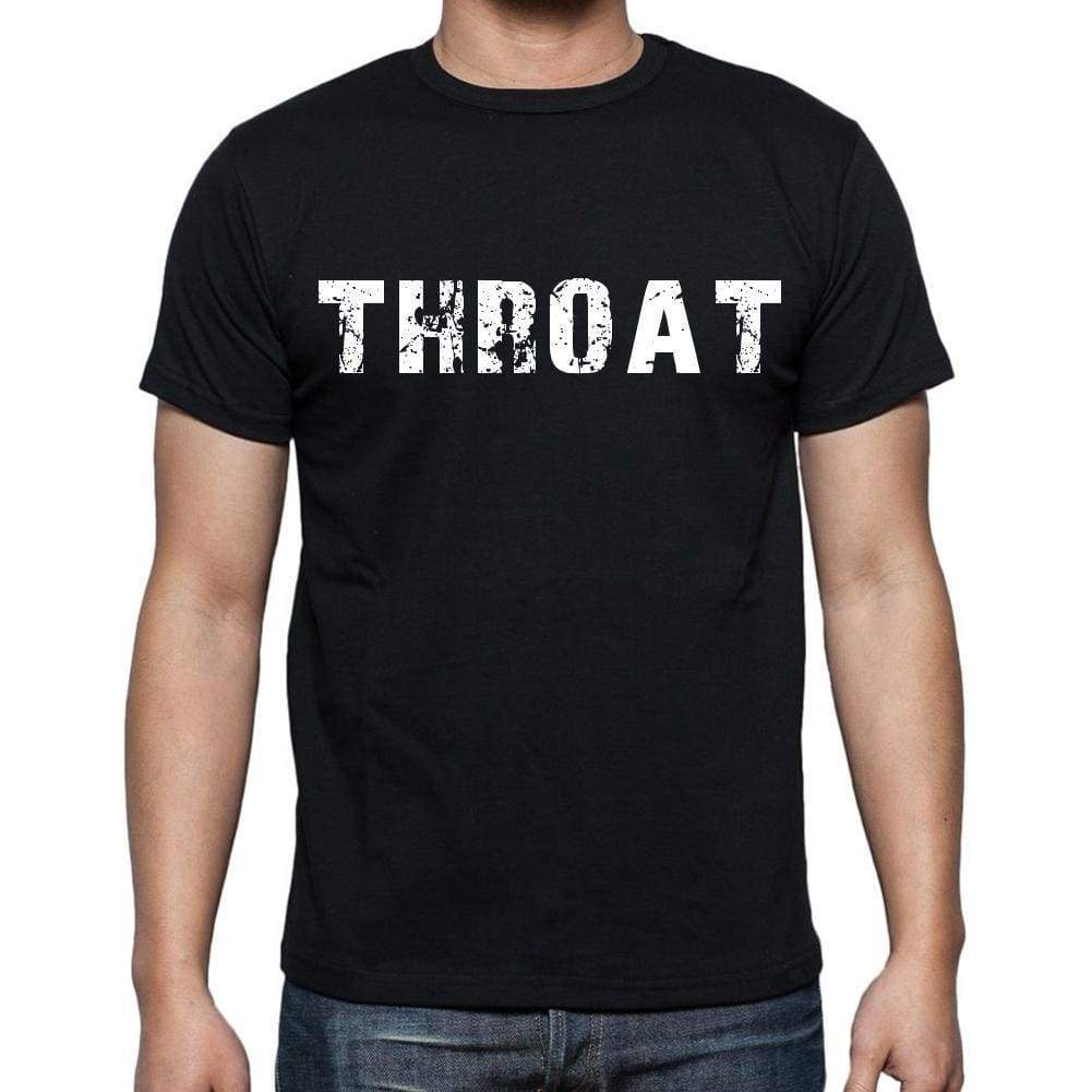 Throat White Letters Mens Short Sleeve Round Neck T-Shirt 00007