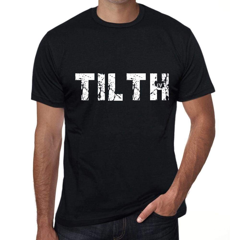 Tilth Mens Retro T Shirt Black Birthday Gift 00553 - Black / Xs - Casual