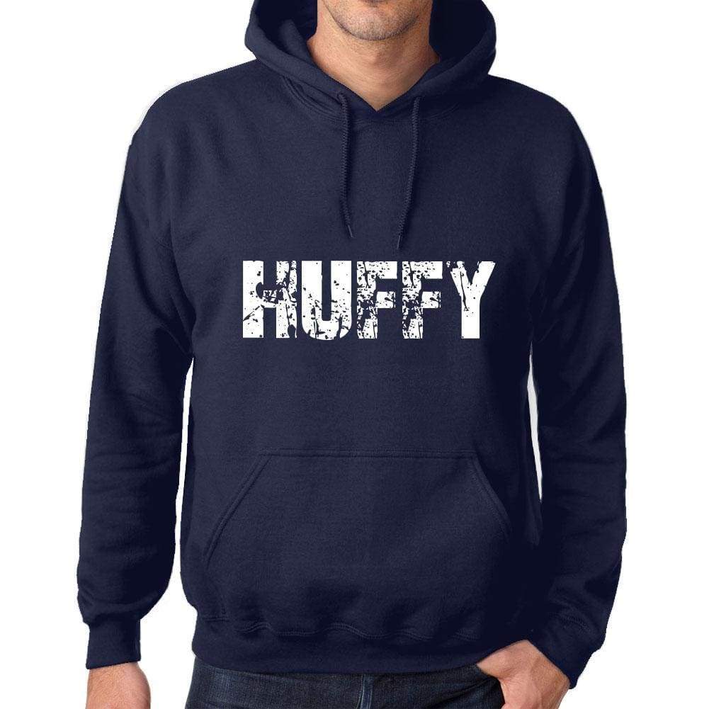 Unisex Printed Graphic Cotton Hoodie Popular Words Huffy French Navy - French Navy / Xs / Cotton - Hoodies