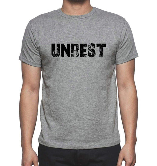Unrest Grey Mens Short Sleeve Round Neck T-Shirt 00018 - Grey / S - Casual