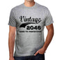 Vintage Aged To Perfection 2046 Grey Mens Short Sleeve Round Neck T-Shirt Gift T-Shirt 00346 - Grey / S - Casual