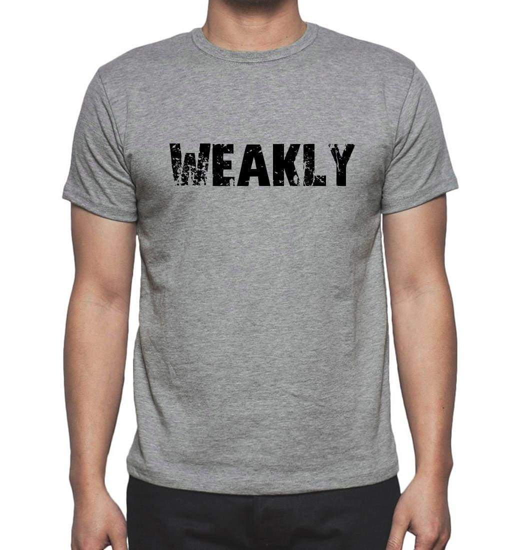 Weakly Grey Mens Short Sleeve Round Neck T-Shirt 00018 - Grey / S - Casual