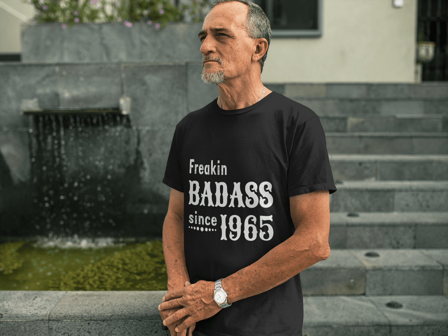 Freakin Badass Depuis 1995 T-shirt Homme Noir Cadeau d'anniversaire 00393