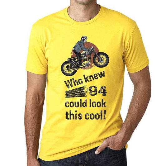 Who Knew 94 Could Look This Cool Mens T-Shirt Yellow Birthday Gift 00473 - Yellow / Xs - Casual