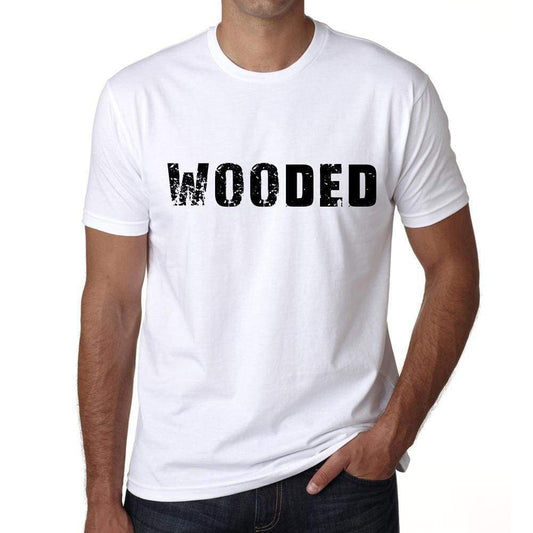 Wooded Mens T Shirt White Birthday Gift 00552 - White / Xs - Casual